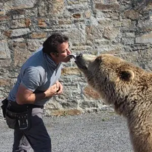 Parc animalier de Pradinas - Jean-Philippe Roman et ses ours - Show