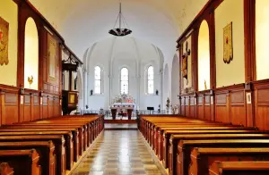 The interior of the Saint-Vaast church