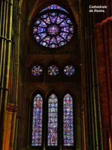 Cathedral - Stained Glass North transept (© Jean Espirat)
