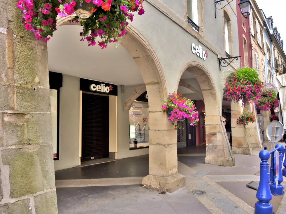 Remiremont - Arcades, even side, rue Charles de Gaulle (© J.E)