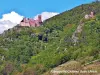 Ruines du Saint-Ulrich et du Girsberg à droite (© J.E)