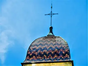 Roof of the bell tower Rioz (© J.E)