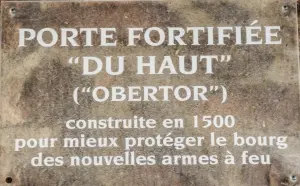 Informations sur l'Obertor (© J.E)