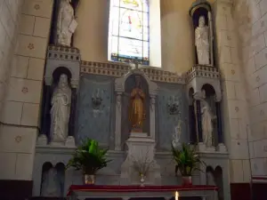 Intérieur de l'église Sainte-Agathe