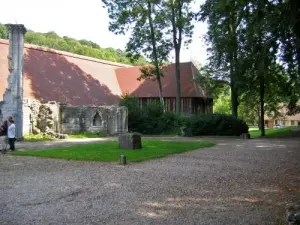 Saint-Wandrille-Rancon - y ruinas de la iglesia
