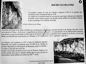 Historia de Roche-lez-Beaupré (© JE)