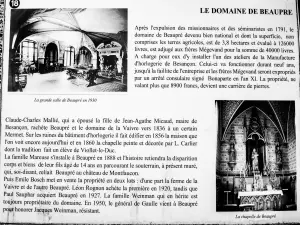 Información sobre el dominio de Beaupré (© JE)