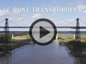 Vlucht over de Transporter Bridge