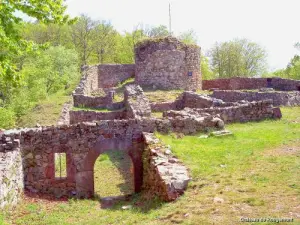 Castillo de Rougemont - Panorámica de las ruinas