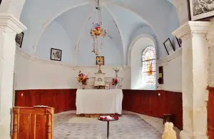 Inside the church of Rousset