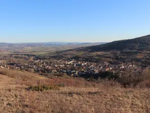 Panoramisch uitzicht over de stad vanaf de Chemin de St-Amant tot La Serre