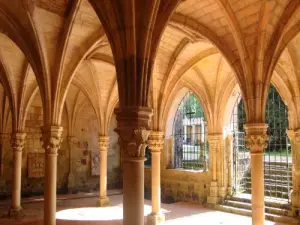 Gothic chapter room of the Abbey of Fontdouce