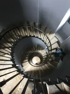 The stairs of the lighthouse