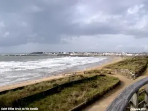 Große Strand Blick vom Belvedere