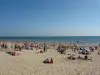 Great beach Saint-Jean-de-Monts nogal druk