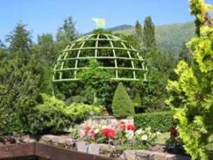 Thermaal park in de zomer