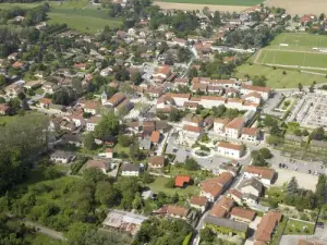 Vue aérienne du centre ville