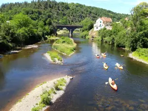 Canoë sur la Sioule