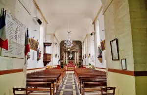 Interieur van de kerk van Saint-Vigor