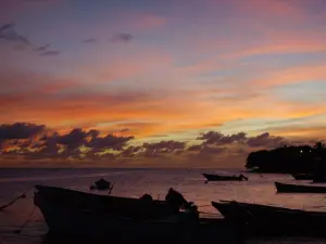 Atardecer en el pueblo