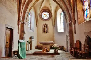 Inside the church Sainte-Radegonde
