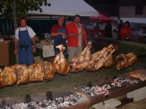 Saintigny - Méchoui à la fête au village de Saint-Denis-d'Authou