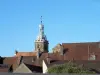 Oude Saulieu daken en toren van de Basiliek van St. Andoche