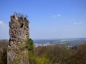 One of the towers of the castle, overlooking Saverne