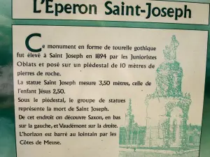 Information on the Saint-Joseph monument (© J.E)