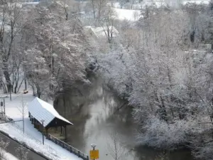 Lavadero Schiltigheim bajo la nieve