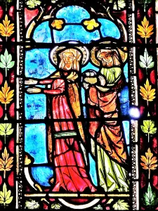 Detail eines Buntglasfensters - Kirche Saint-Georges (© Jean Espirat)