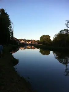 Il tramonto del Selles e il canale