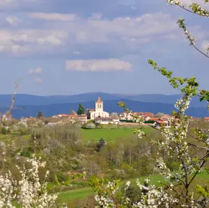 La ciudad de Sermentizon en primavera