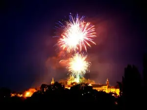 Feu d'artifice à Seyne les Alpes