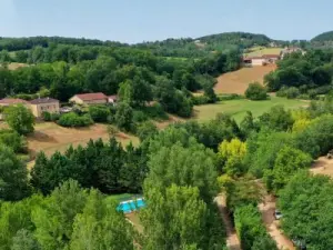 Vue sur le camping