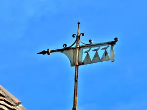 Windcock-teken van de drie duiven (© J.E)