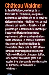 Informatie over Waldner Castle (© J.E)