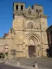Souvigny - Façade de l'église prieurale Saint-Pierre et Saint-Paul