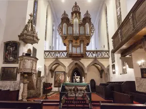 Inside the church - Mobile organ