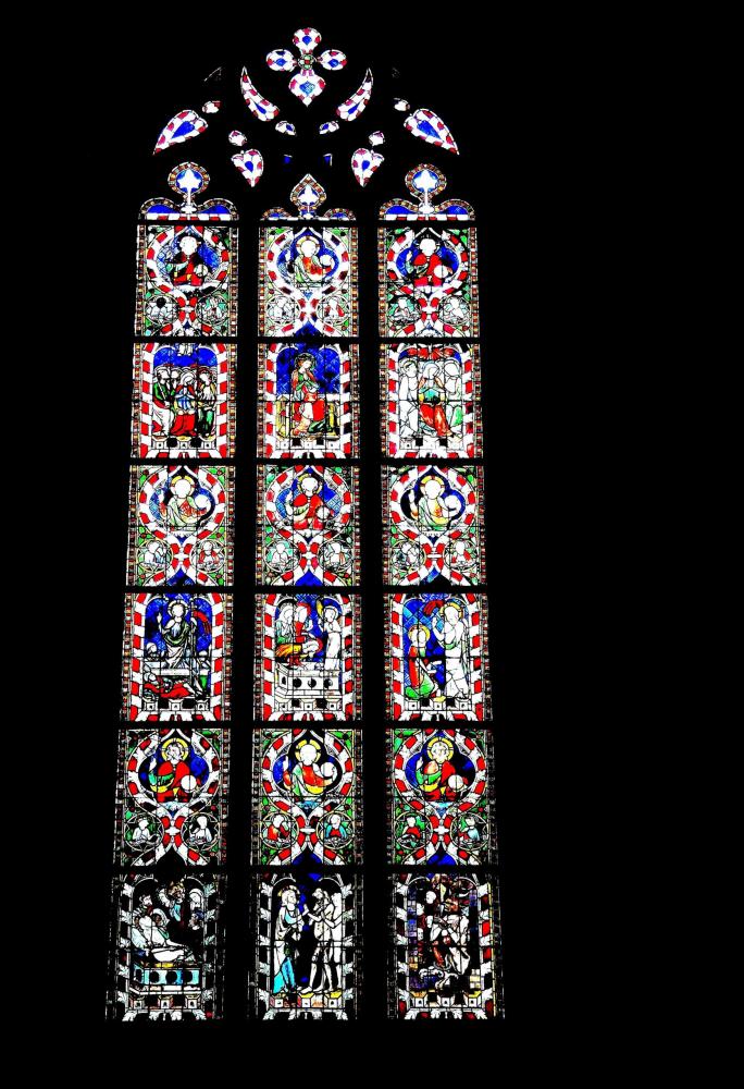 Strasbourg - Other stained glass of a side chapel of the cathedral (© Jean Espirat)