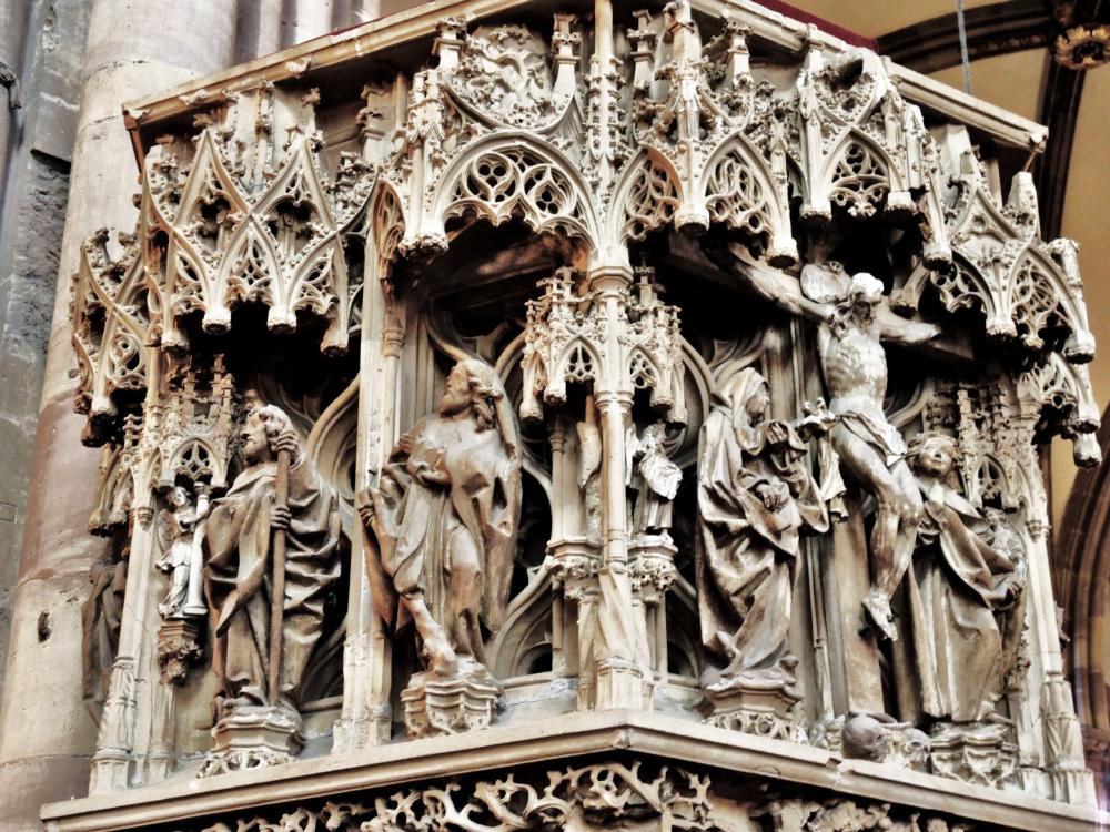 Strasbourg - West side Sculptures of the cathedral (© Jean Espirat)