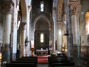 Interior of the church Saint-Limin