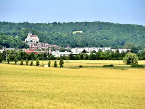 Ville de Tonnerre, vue de la route Auxerre-Langres (© J.E)