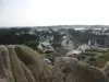 Casas de La Grève Blanche vistas desde la Corona del Rey Gradlon