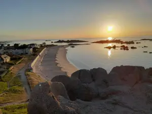 Der Weiße Schlag bei Sonnenuntergang