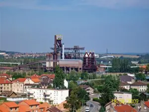 Uckange Blick auf die Fabrik