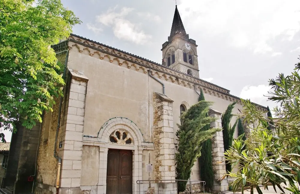 Vallon-Pont-d'Arc - The church of Saint-Saturnin