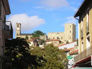 Kirche und Schloss Vernet-les-Bains