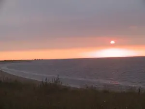 Gouberville - Coucher de soleil sur l'Anse de Gattemarre