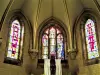 Stained glass windows of the apse of the church (© J.E)